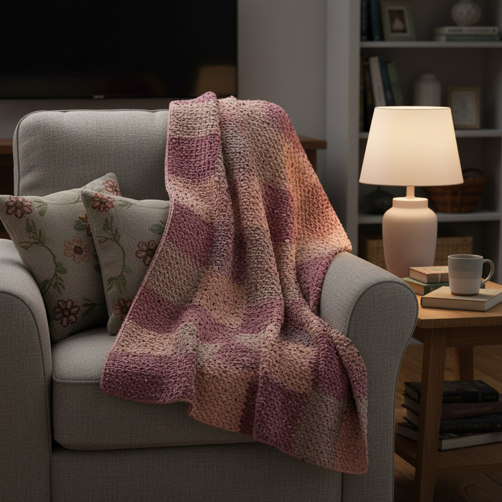 Classic Patchwork Crochet Blanket Pattern (PDF Download)