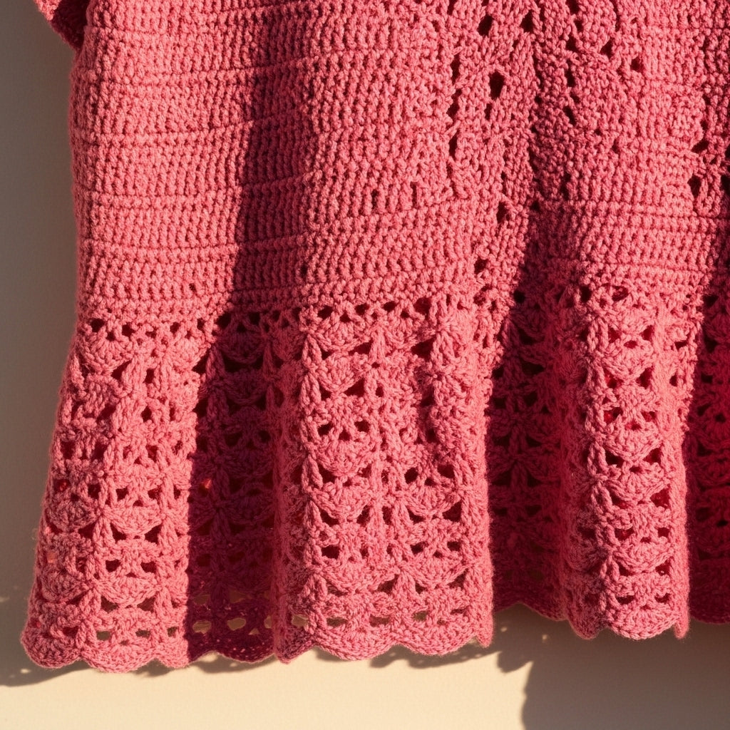 Crochet Vest With Shawl Collar Pattern (PDF Download)