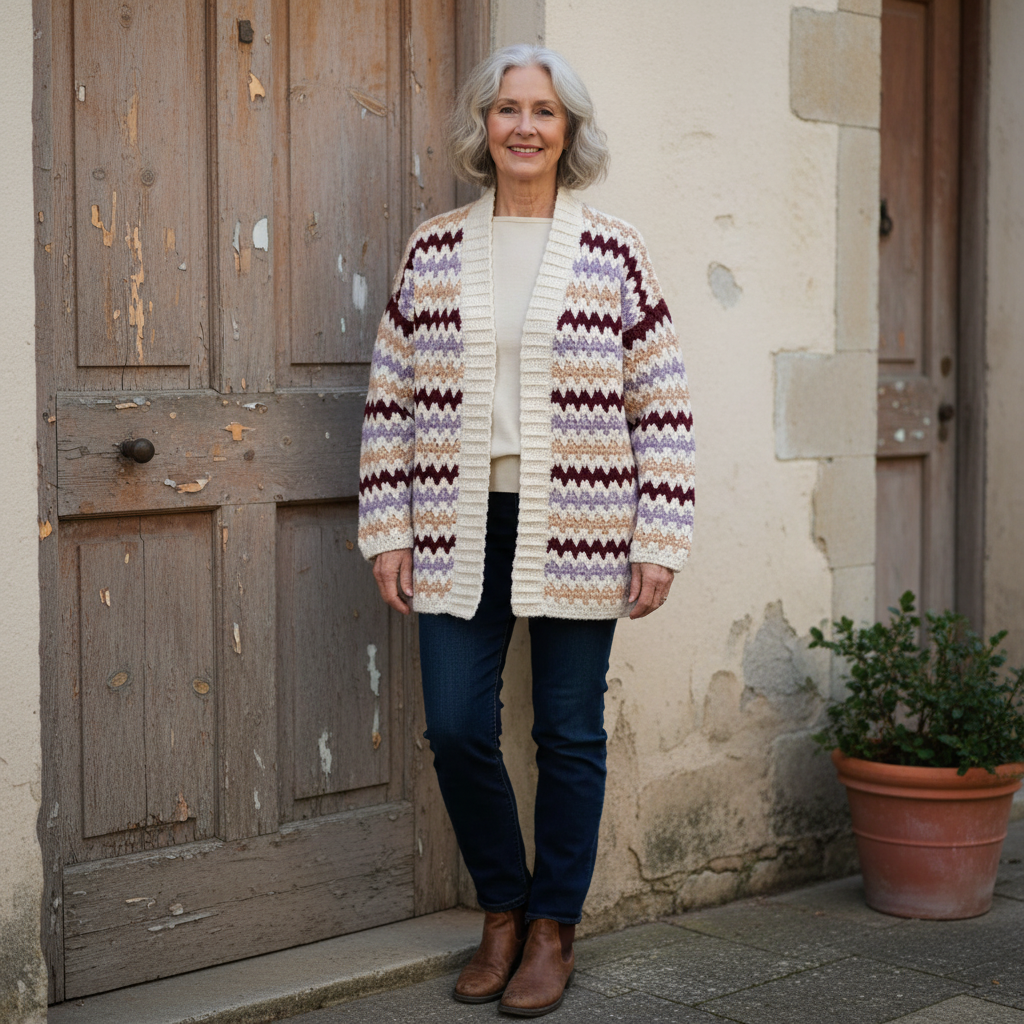 Zigzag Rebel Crochet Cardigan Pattern (PDF Download)