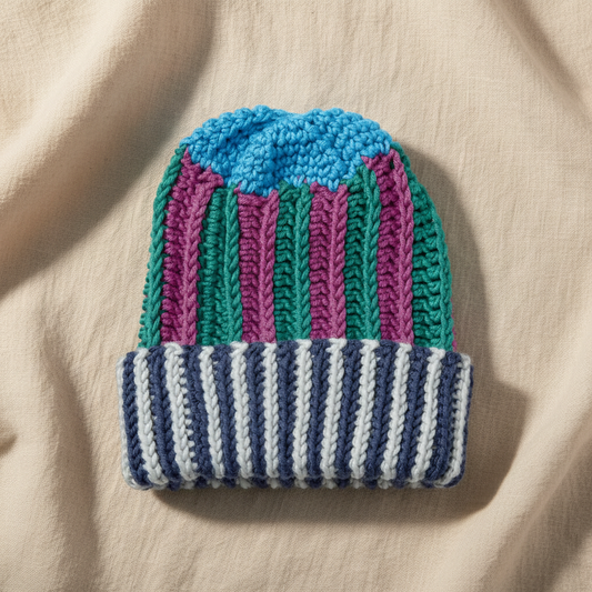 Balanced Hues Crochet Hat Pattern (PDF Download)