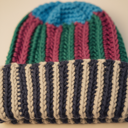 Balanced Hues Crochet Hat Pattern (PDF Download)