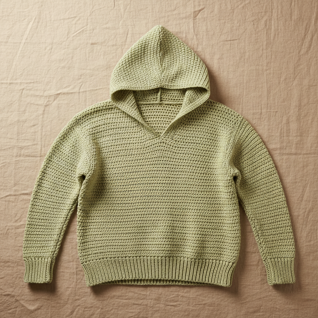 Cozy Fit Crochet Hoodie Pattern (PDF Download)