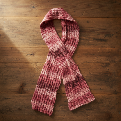 Crochet Airy Texture Scarf Pattern (PDF Download)