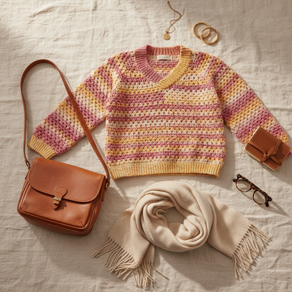 Crochet Cozy Structure Sweater Pattern (PDF Download)