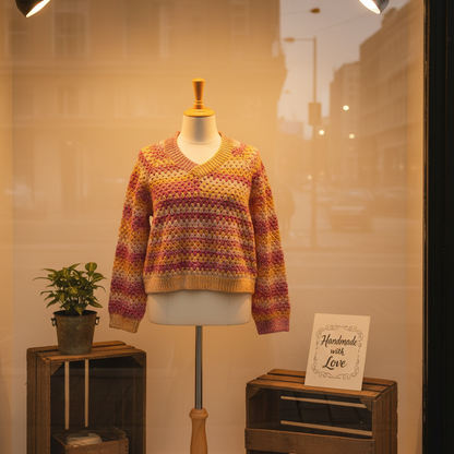 Crochet Cozy Structure Sweater Pattern (PDF Download)