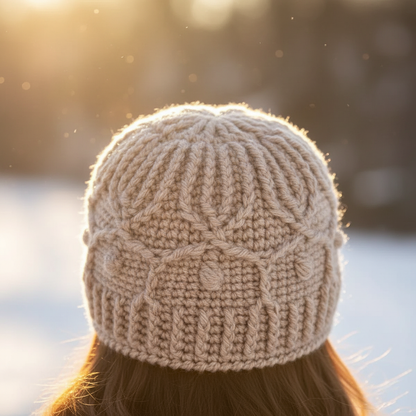 Crochet Nordic Lines Hat Pattern (PDF Download)