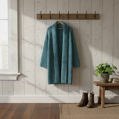 Crochet Timeless Panels Coat Pattern (PDF Download)