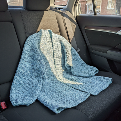 Blue Mist Crochet Cardigan Pattern (PDF Download)