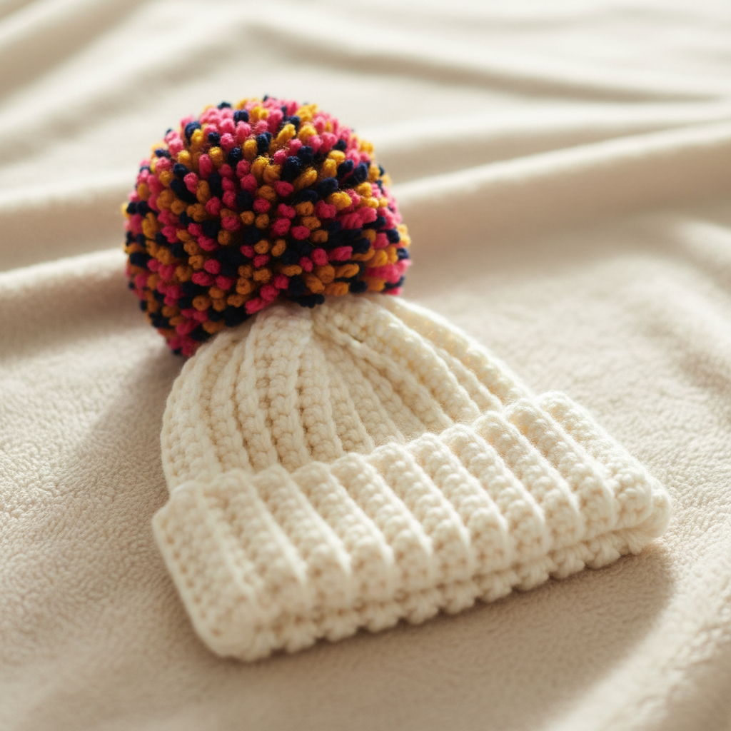Cheerful Rib Crochet Beanie Pattern (PDF Download)