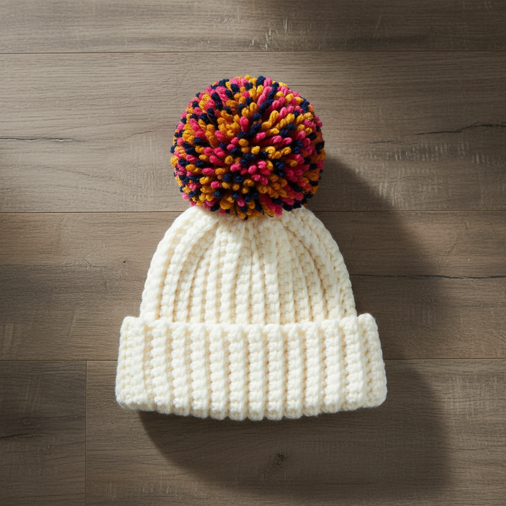 Cheerful Rib Crochet Beanie Pattern (PDF Download)