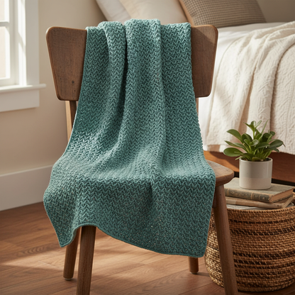 Chevron Grain Crochet Blanket Pattern (PDF Download)