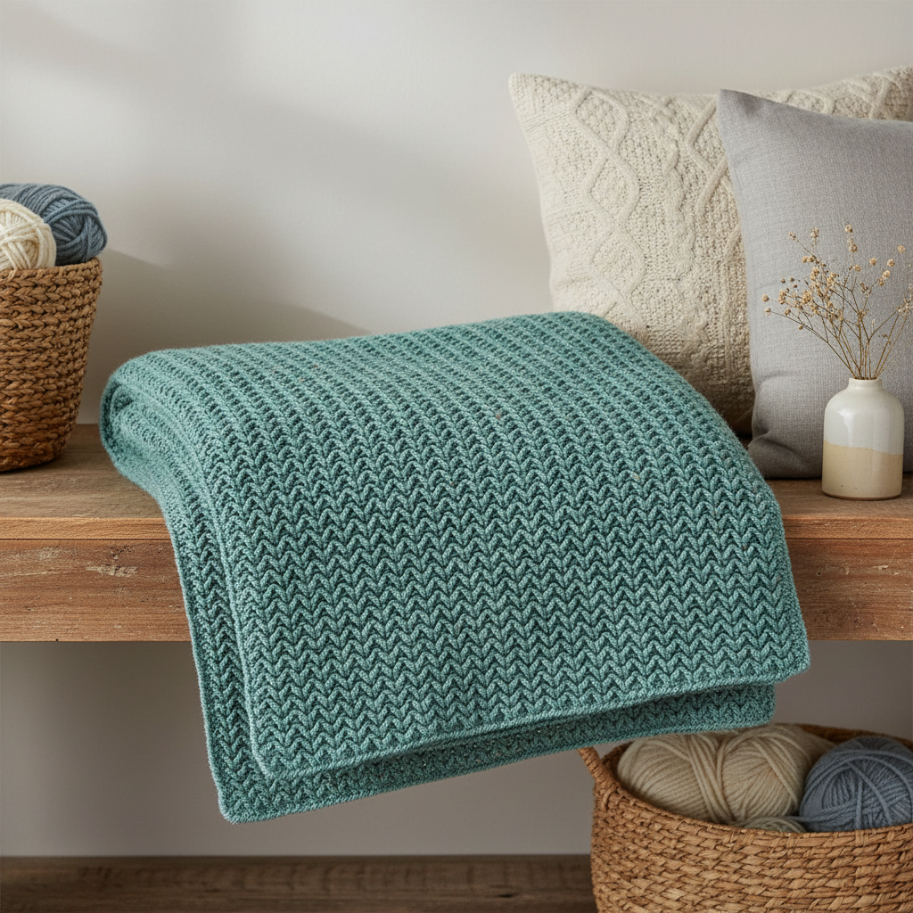 Chevron Grain Crochet Blanket Pattern (PDF Download)