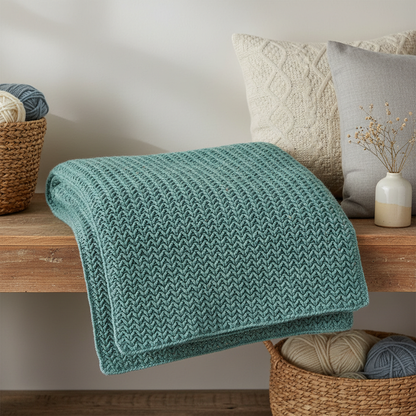 Chevron Grain Crochet Blanket Pattern (PDF Download)