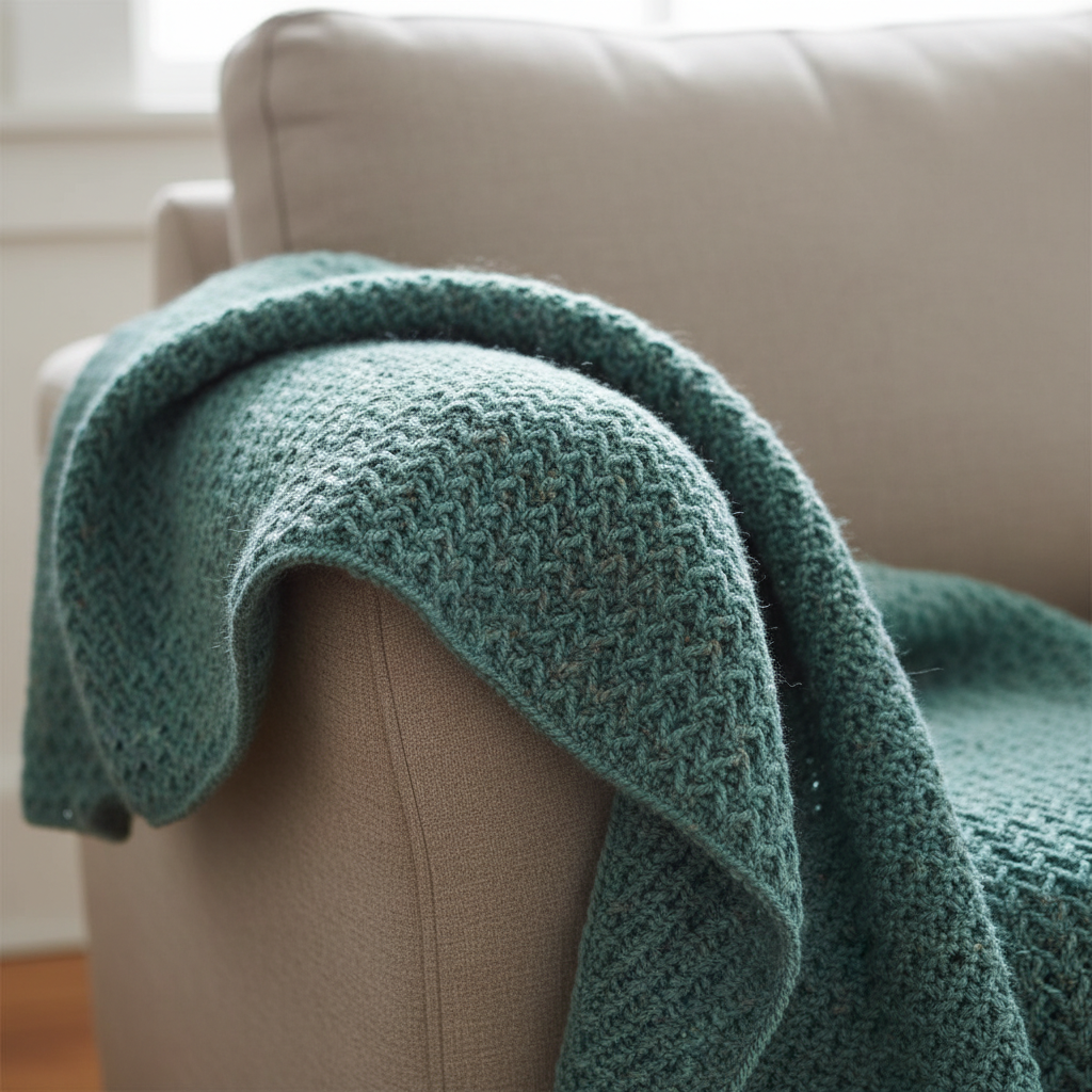 Chevron Grain Crochet Blanket Pattern (PDF Download)
