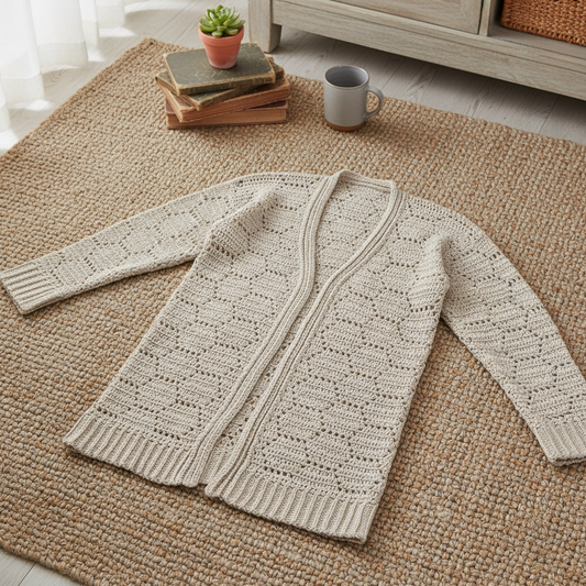 Coastal Breeze Crochet Cardigan Pattern (PDF Download)