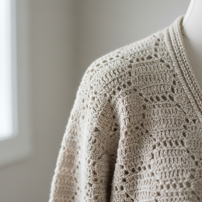 Coastal Breeze Crochet Cardigan Pattern (PDF Download)
