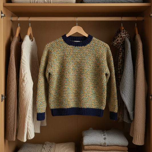 Confetti Comfort Crochet Pullover Pattern (PDF Download)