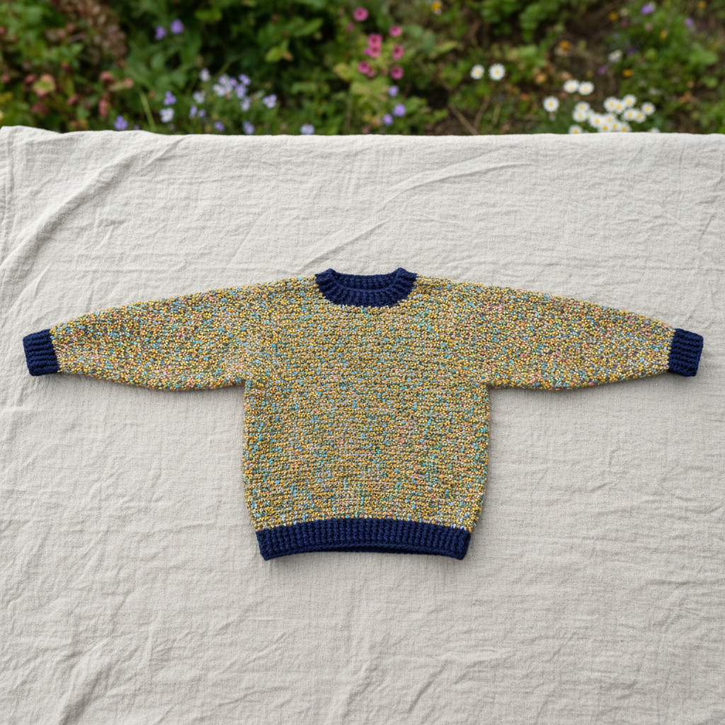 Confetti Comfort Crochet Pullover Pattern (PDF Download)