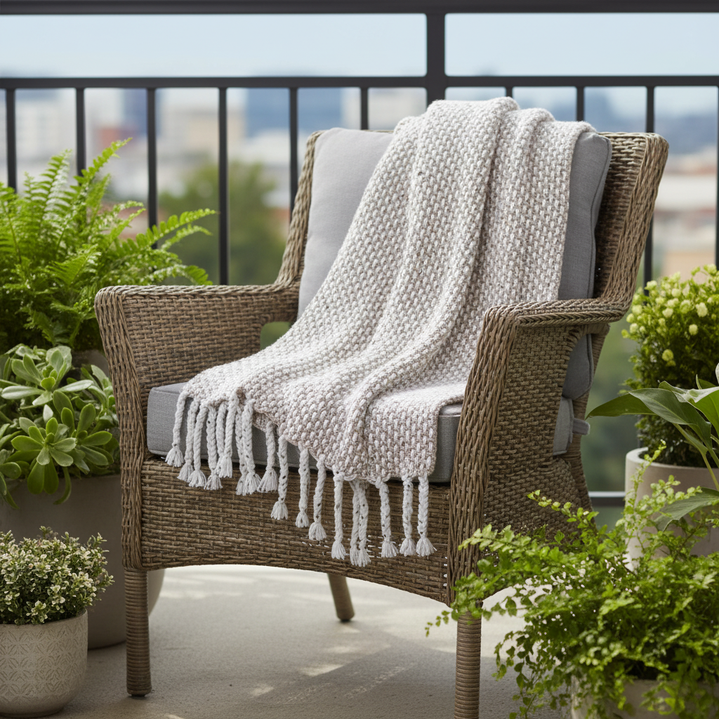 Cozy Pebble Stitch Crochet Throw Pattern (PDF Download)