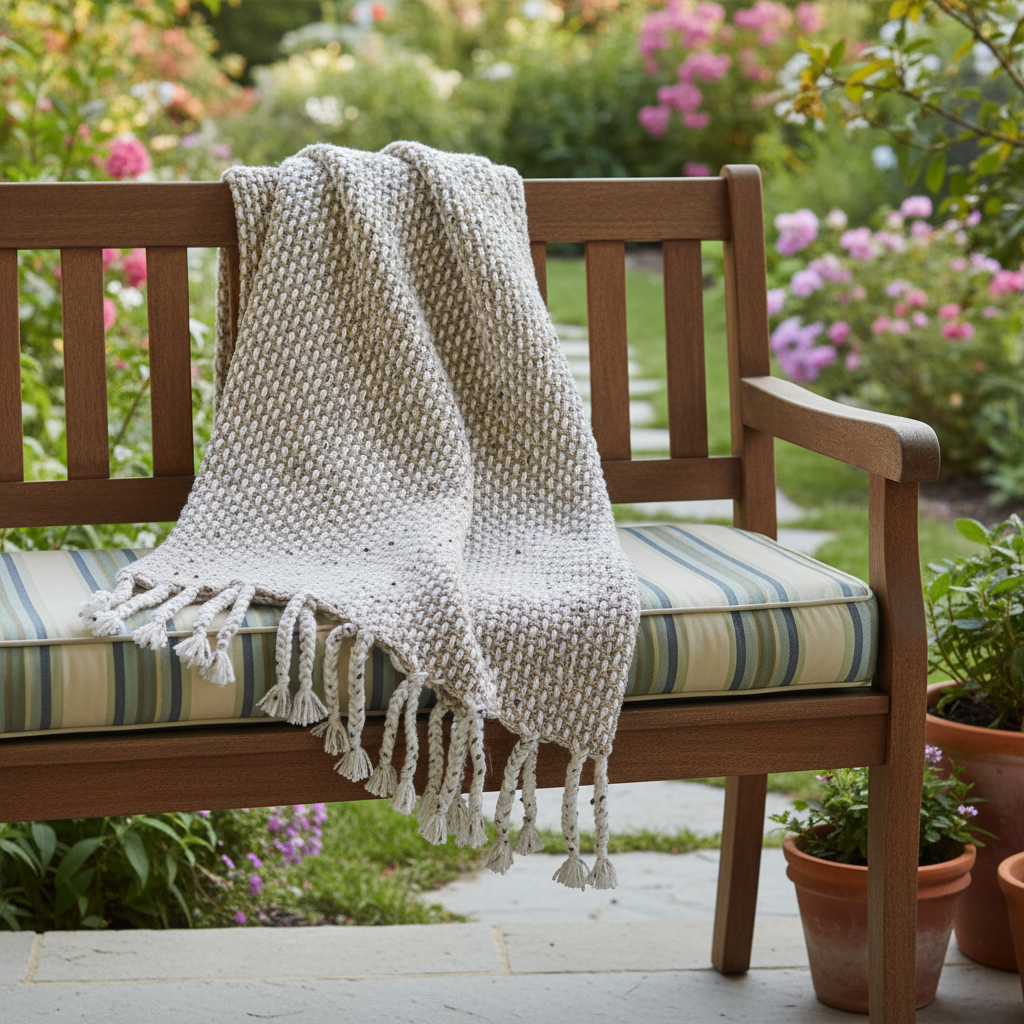 Cozy Pebble Stitch Crochet Throw Pattern (PDF Download)