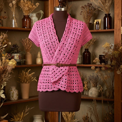 Crochet Vest With Shawl Collar Pattern (PDF Download)
