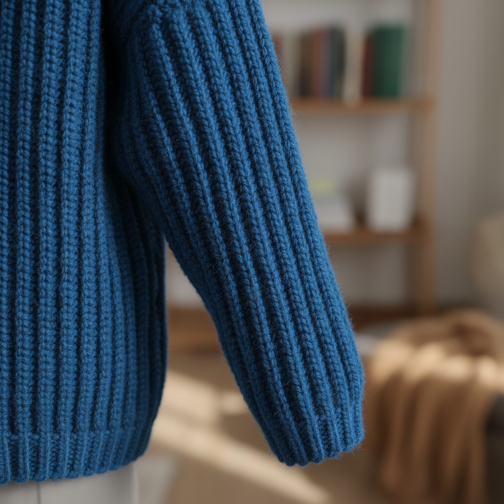 Deep Blue Crochet Sweater Pattern (PDF Download)