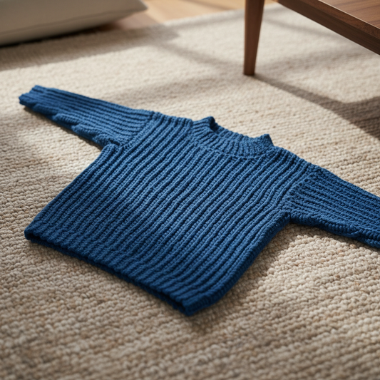 Deep Blue Crochet Sweater Pattern (PDF Download)