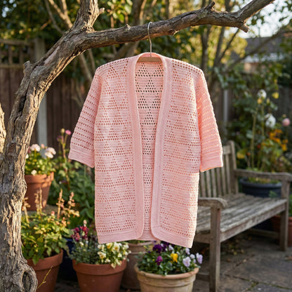 Delicate Openwork Crochet Cardigan (PDF Download)