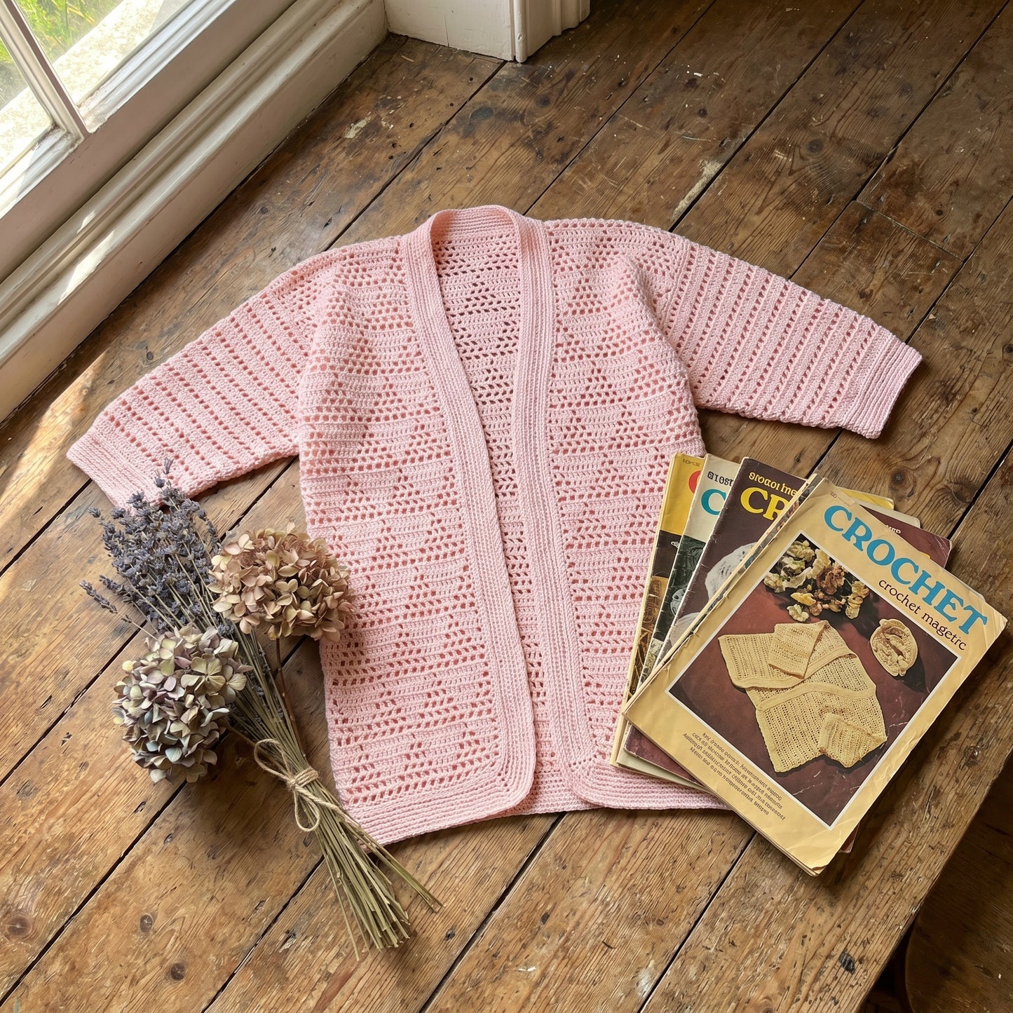 Delicate Openwork Crochet Cardigan (PDF Download)