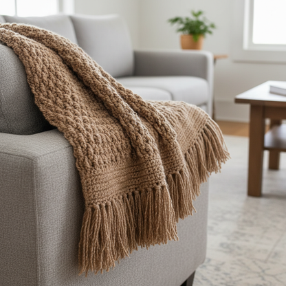 Desert Ridge Crochet Blanket Pattern (PDF Download)