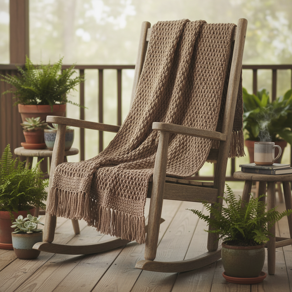 Desert Ridge Crochet Blanket Pattern (PDF Download)