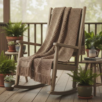 Desert Ridge Crochet Blanket Pattern (PDF Download)