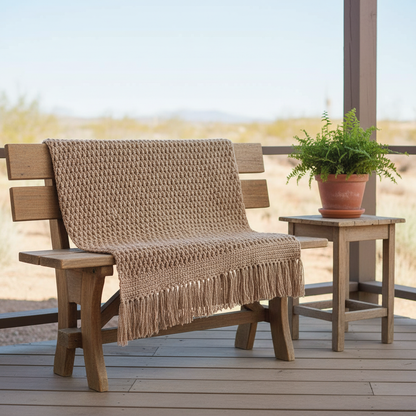 Desert Ridge Crochet Blanket Pattern (PDF Download)