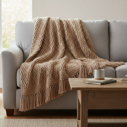 Desert Ridge Crochet Blanket Pattern (PDF Download)