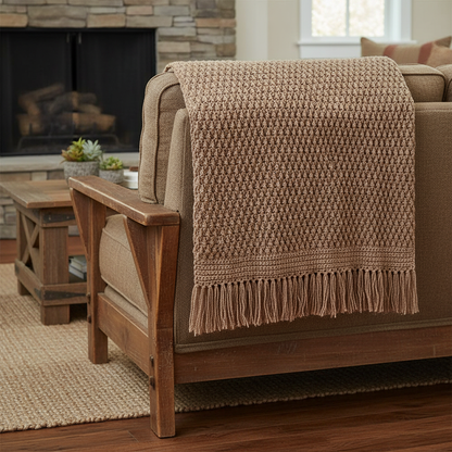 Desert Ridge Crochet Blanket Pattern (PDF Download)