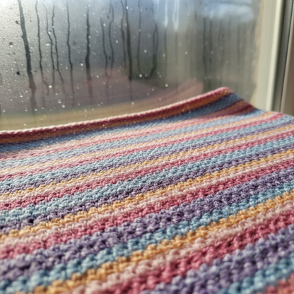 Drift Lines Crochet Lap Blanket Pattern (PDF Download)