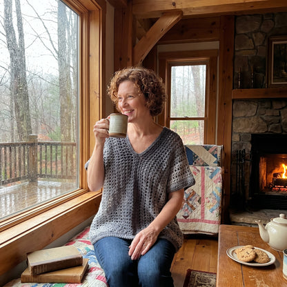Dual Panel Crochet Sweater Pattern (PDF Download)