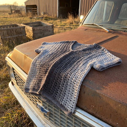 Dual Panel Crochet Sweater Pattern (PDF Download)