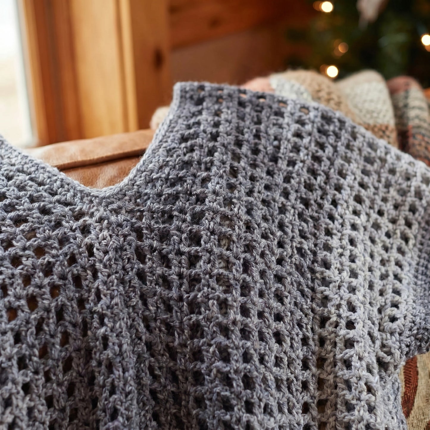 Dual Panel Crochet Sweater Pattern (PDF Download)