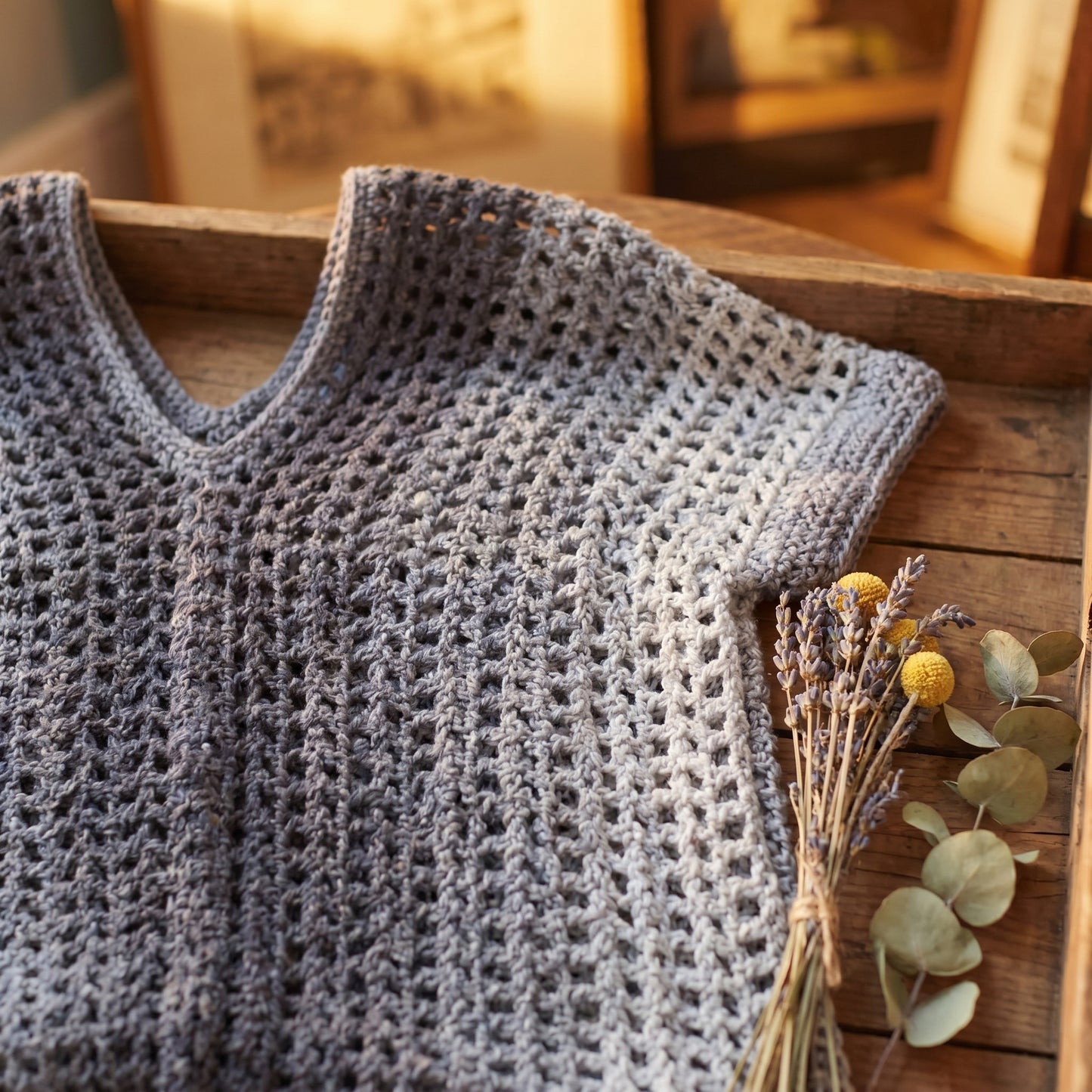 Dual Panel Crochet Sweater Pattern (PDF Download)