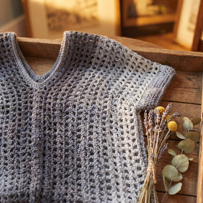 Dual Panel Crochet Sweater Pattern (PDF Download)