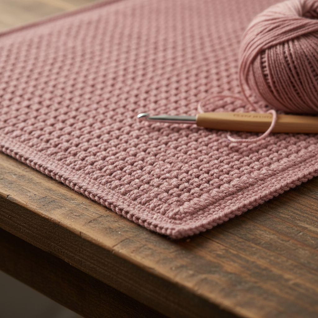 Dusty Rose Crochet Blanket Pattern (PDF Download)