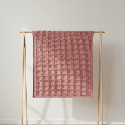Dusty Rose Crochet Blanket Pattern (PDF Download)