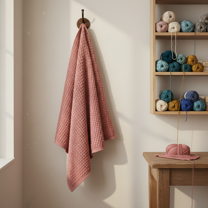 Dusty Rose Crochet Blanket Pattern (PDF Download)