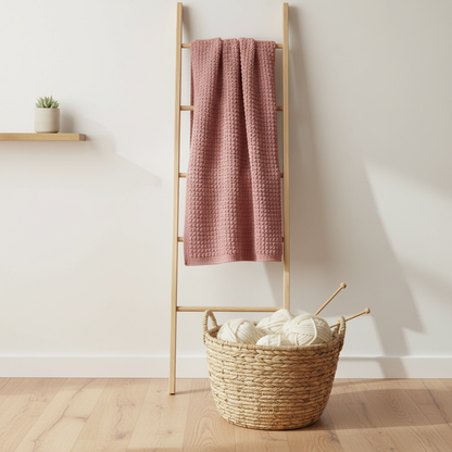 Dusty Rose Crochet Blanket Pattern (PDF Download)