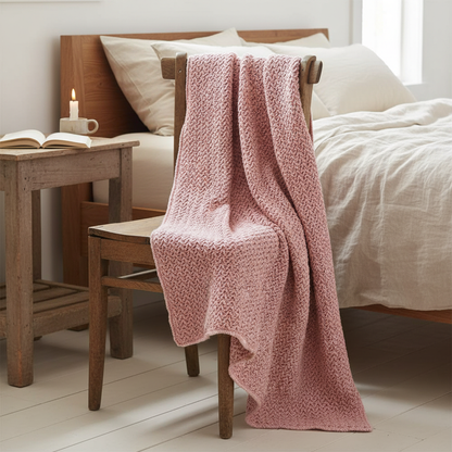 Elevated Stitch Flow Crochet Blanket Pattern (PDF Download)
