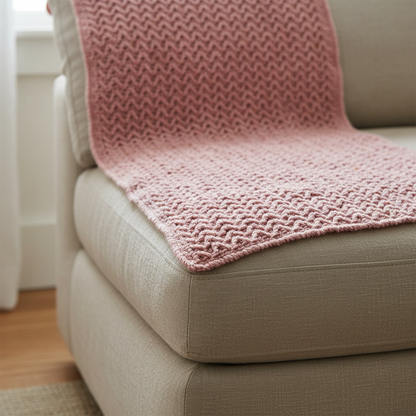 Elevated Stitch Flow Crochet Blanket Pattern (PDF Download)