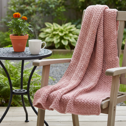 Elevated Stitch Flow Crochet Blanket Pattern (PDF Download)