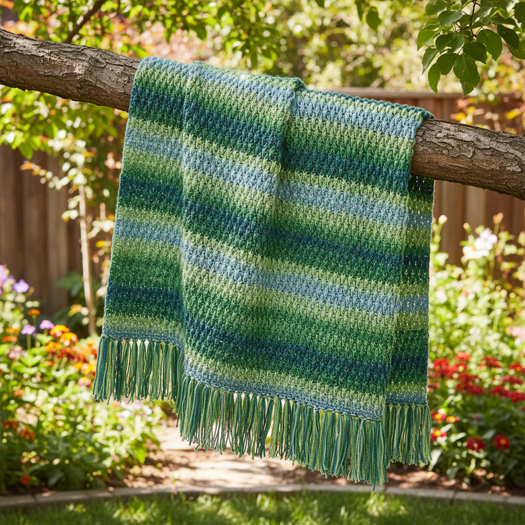 Forest Ridge Crochet Blanket Pattern (PDF Download)