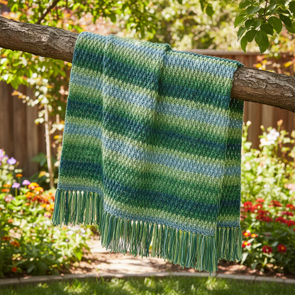 Forest Ridge Crochet Blanket Pattern (PDF Download)